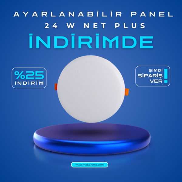 24 W LED Plus Ayarlanabilir Panel