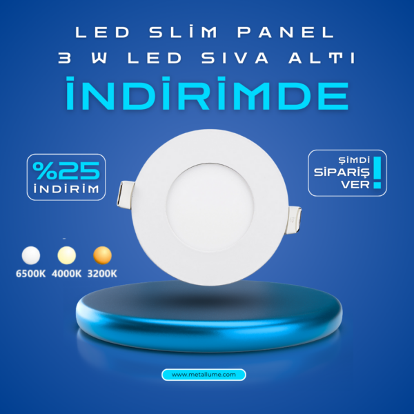 LED Slim Panel 3 W