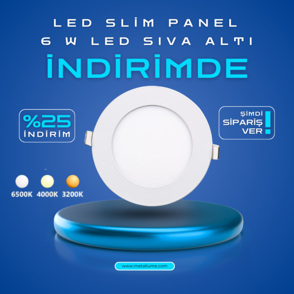 LED Slim Panel 6 W